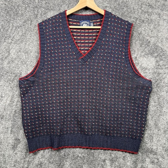 Boathouse Row Other - Boathouse Row Nordic Knit Sweater Vest Men's XL Preppy Grandpa Geometric Wool